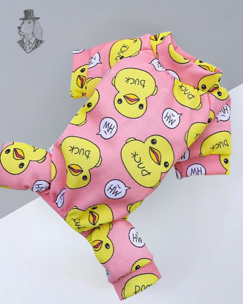 Blue & Pink Duck Soft Jumpsuit