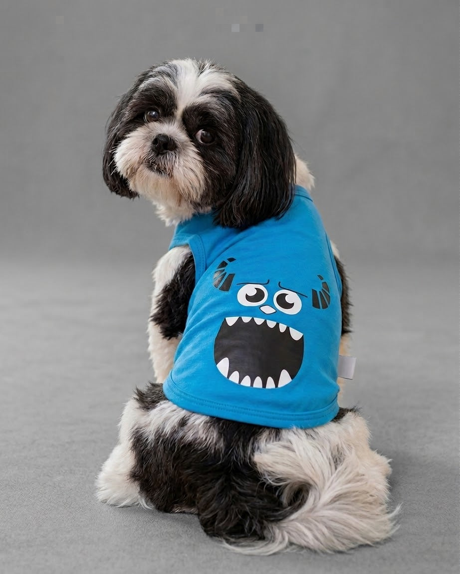 Blue Monster Pup Tank