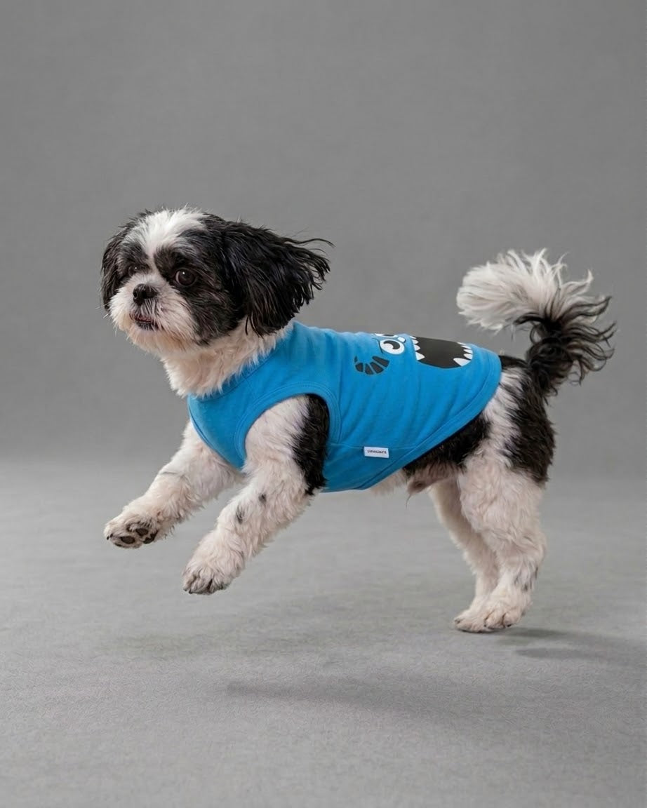 Blue Monster Pup Tank