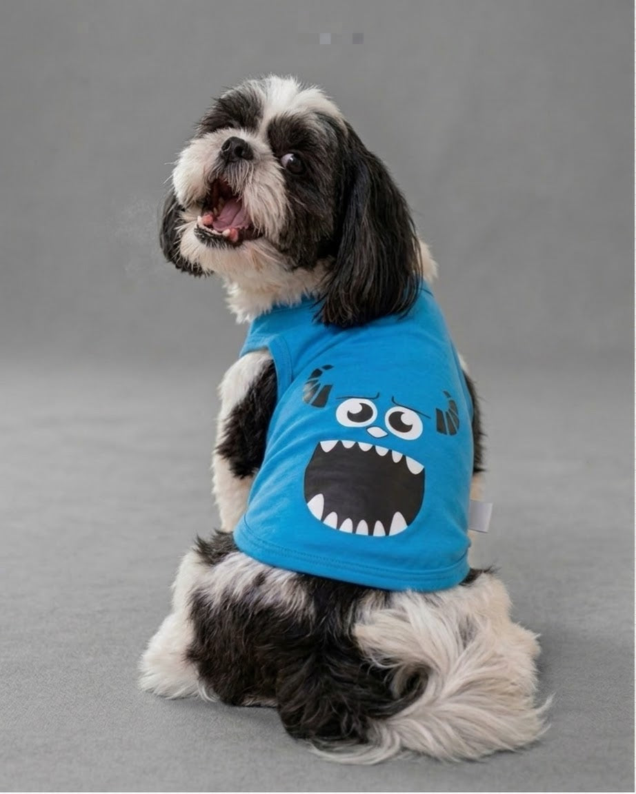 Blue Monster Pup Tank